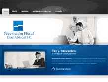 Tablet Screenshot of prevencionfiscal.com.mx